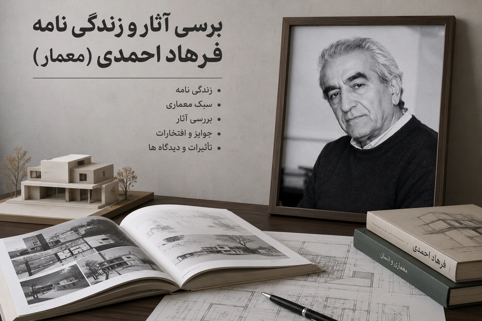 دانلود برسی آثار و زندگی نامه فرهاد احمدی (معمار)