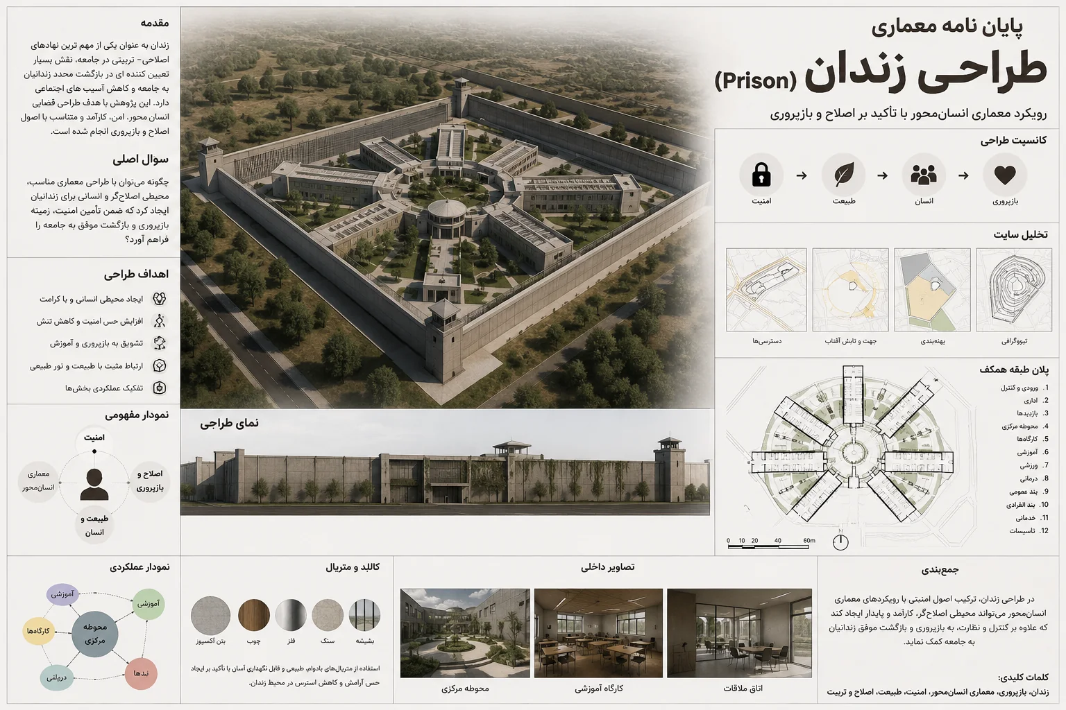 دانلود رساله زندان - پایان نامه معماری