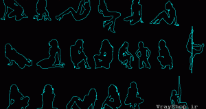 پرسوناژ انسان در حال رقص : دانلود رایگان نقشه اتوکد با فرمت Dwg
