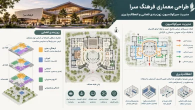مدیریت سیرکولاسیون، زون‌بندی فضایی و انعطاف‌پذیری در مجتمع فرهنگی