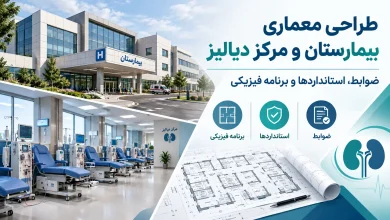 ضوابط، استانداردها و برنامه فیزیکی طراحی بیمارستان و مرکز دیالیز 🏥 9 ضوابط، استانداردها و برنامه فیزیکی طراحی بیمارستان و مرکز دیالیز