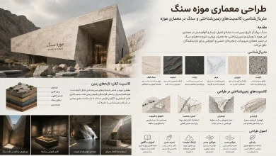 متریال‌ شناسی، کانسپت‌های زمین‌ شناختی و سنگ در معماری موزه